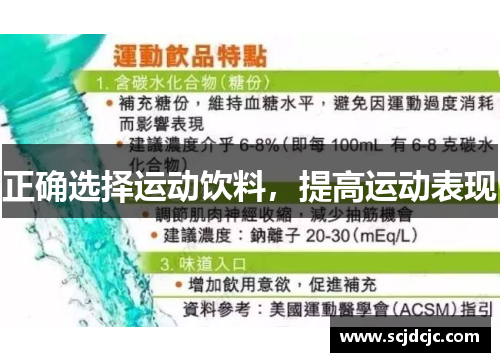 正确选择运动饮料，提高运动表现